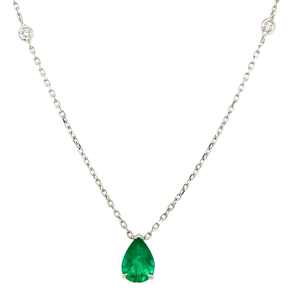 Gemstone Pear Necklace