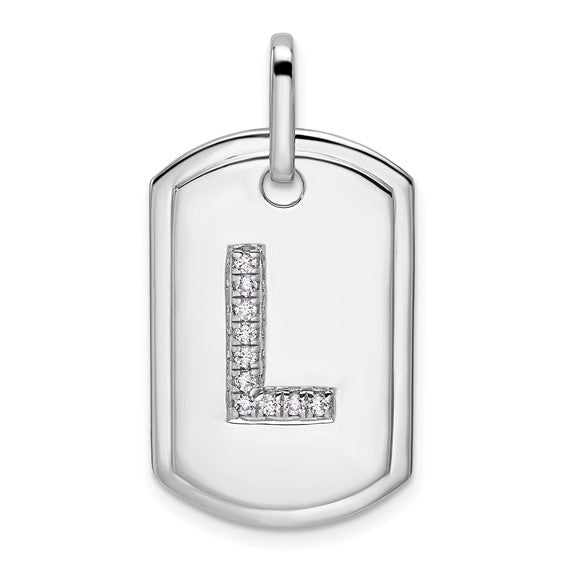 Initial Dog Tag Charm – Kaira