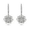 Rose Cut Diamond Earrings